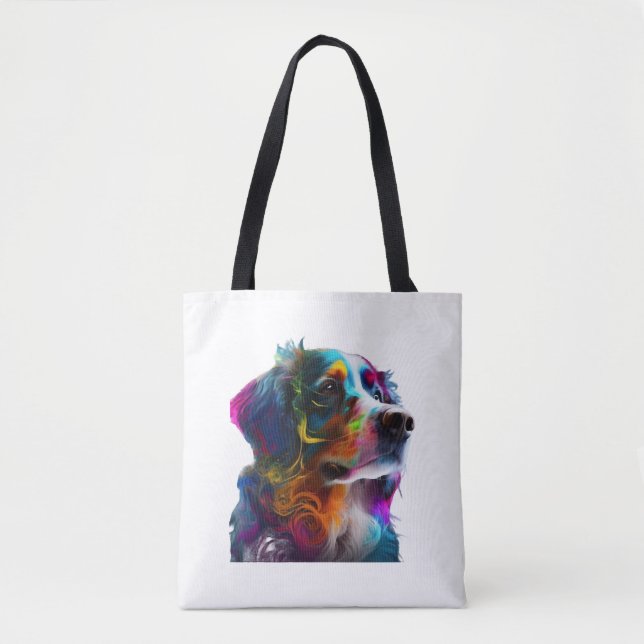 COLORFULL DOG TOTE BAG (Front)