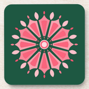 COLORFULL MODERN FLOWER GIFT DAUGHTER SISTER MOM COASTER