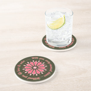 COLORFULL MODERN FLOWER GIFT DAUGHTER SISTER MOM COASTER