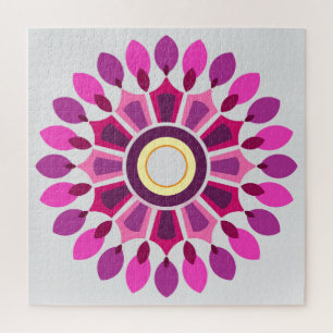 COLORFULL MODERN FLOWER GIFT DAUGHTER SISTER MOM JIGSAW PUZZLE