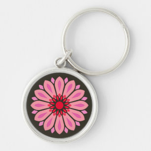 COLORFULL MODERN FLOWER GIFT DAUGHTER SISTER MOM KEY RING
