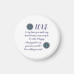 COLORFULL MODERN FLOWER GIFT DAUGHTER SISTER MOM MAGNET