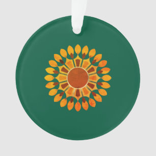 COLORFULL MODERN FLOWER GIFT DAUGHTER SISTER MOM ORNAMENT