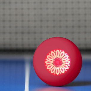 COLORFULL MODERN FLOWER GIFT DAUGHTER SISTER MOM PING PONG BALL