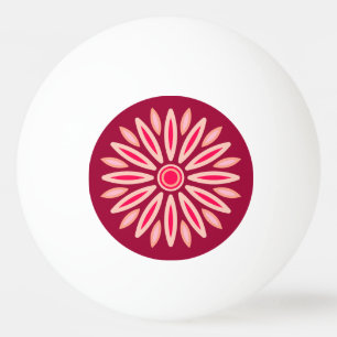 COLORFULL MODERN FLOWER GIFT DAUGHTER SISTER MOM PING PONG BALL