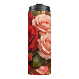 COLORFULL MODERN FLOWER GIFT DAUGHTER SISTER MOM THERMAL TUMBLER