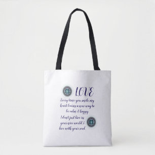 COLORFULL MODERN FLOWER GIFT DAUGHTER SISTER MOM TOTE BAG
