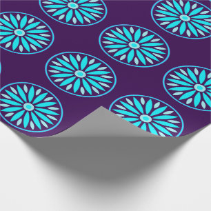 COLORFULL MODERN FLOWER GIFT DAUGHTER SISTER MOM WRAPPING PAPER