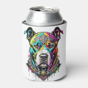colorfull pitbull can cooler