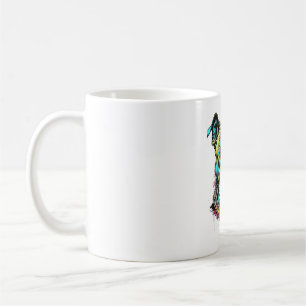 colorfull pitbull coffee mug