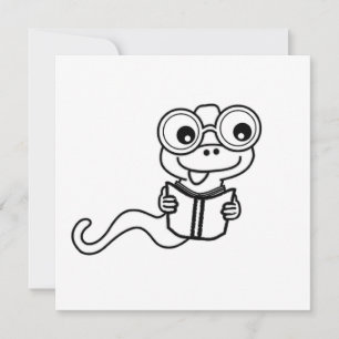 Coloring page book worm