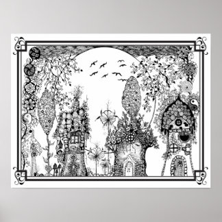 Coloring Poster "MrsDee's Gnome Tiny Homes"