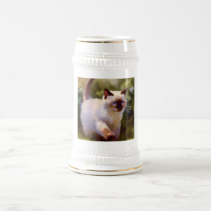 Colorpoint Shorthair Cat Beer Stein