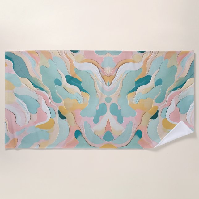 Colors Art 5-1-1 Beach Towel (Front)