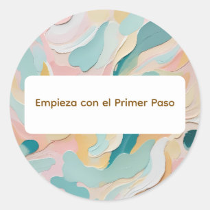 Colors Art 5-1-1 Classic Round Sticker