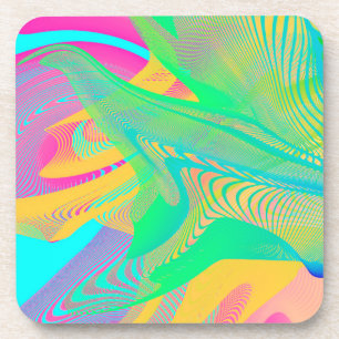 COLORS FLUO - Fractal Art - Coaster