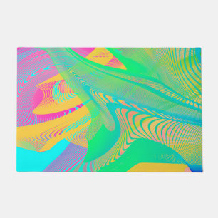 COLORS FLUO - Fractal Art - Doormat