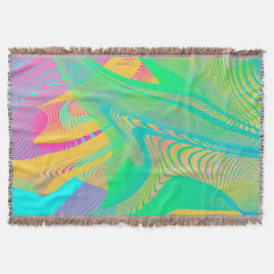 COLORS FLUO - Fractal Art - Throw Blanket