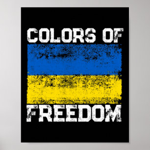 Colors Of Freedom Ukraine Flag 1 Poster