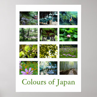 Colors of Japan (green) Poster