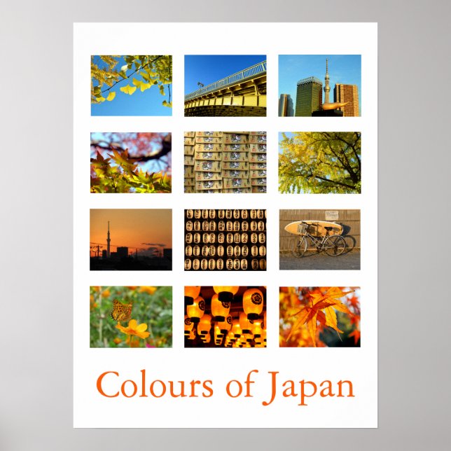 Colors of Japan (yellow/orange) Poster (Front)