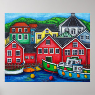 Colors of Lunenburg Print by Lisa Lorenz