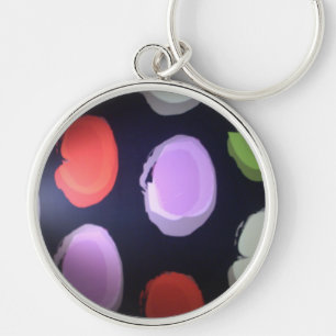 Colors of my life Big polkadot.JPG Key Ring