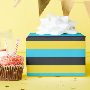 Colors of Nassau Flag  Wrapping Paper