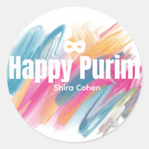 Colors Purim Label