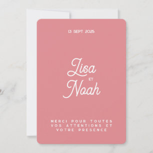 Colorus Rose thank you card