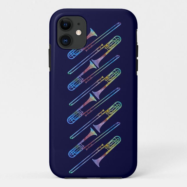 Colorwashed Trombones Case-Mate iPhone Case (Back)