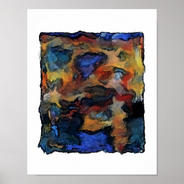 Colorz ~ Poster Modern Contemporary Abstract (Front)