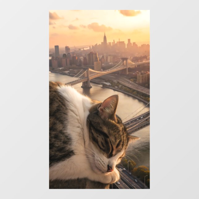 colossal cat sleeps as an entire city  (Sheet)