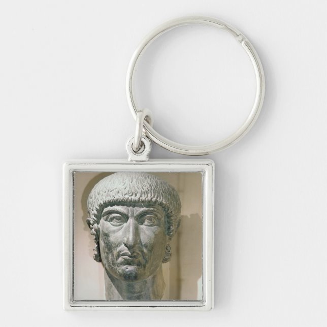 Colossal head of Emperor Constantine I Key Ring (Front)