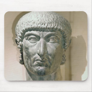 Colossal head of Emperor Constantine I Mouse Pad