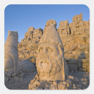 Colossal head statues of Gods guarding the Square Sticker