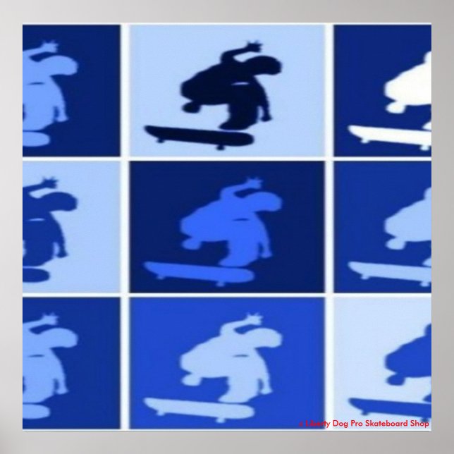 COLOSSAL SHREDDER PRO SKATEBOARDING WALL POSTER (Front)