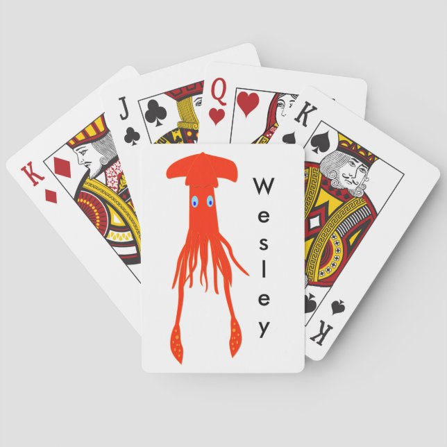 colossal squid playing cards (Back)