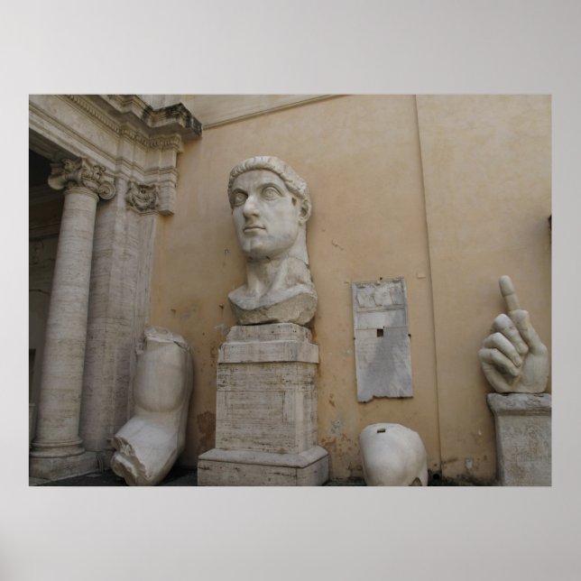 Colossal statue of Constantine, Rome, 315-220 Poster (Front)