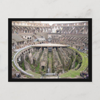 colosseo circle postcard