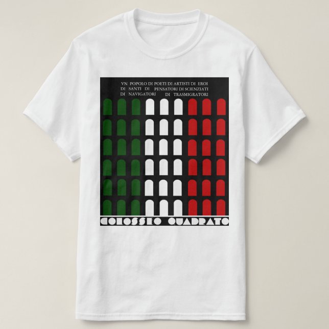 COLOSSEO QUADRATO ITALIA T-Shirt (Design Front)