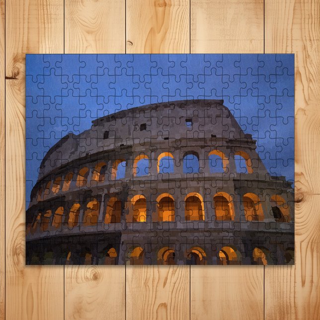 Colosseum at Night Rome Italy Jigsaw Puzzle (Creator Uploaded)