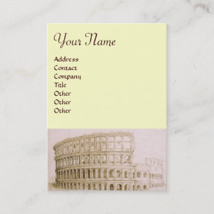 COLOSSEUM Classic Architecture,Architect Ivory Business Card