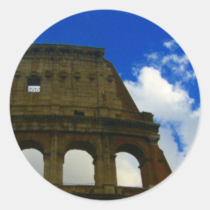 colosseum classic round sticker