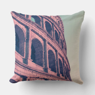 Colosseum in Rome. Monumental 3-tiered Roman Cushion