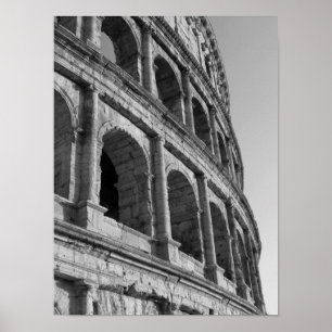 Colosseum in Rome. Monumental Roman amphitheatre Poster