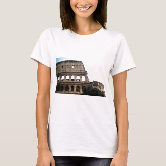 Colosseum Italian Travel Photo T-Shirt (Front)