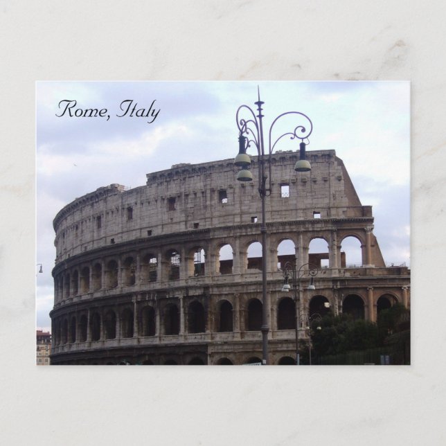 colosseum italy postcard (Front)