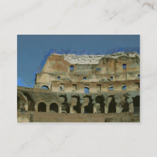 Colosseum painting, Rome Business Card