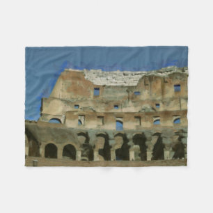 Colosseum painting, Rome Fleece Blanket